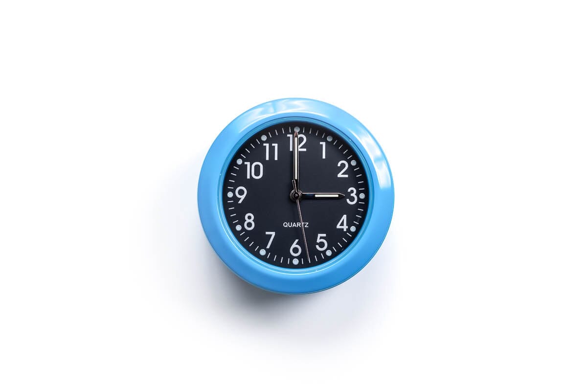 StemCAPtain Fluoro Bicycle Stem Cap Clock StemCAPtain Blue Black Dial 